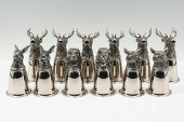 12 GUCCI SILVER PLATED ANIMAL