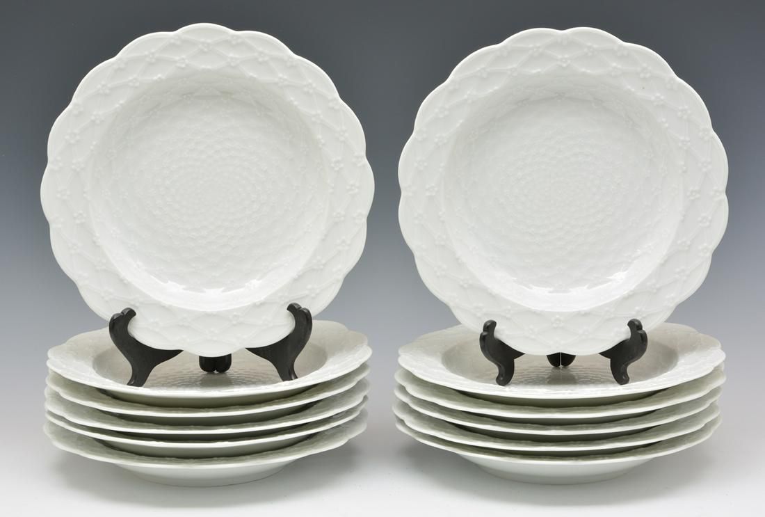 12 HAVILAND LIMOGES LATTICE &