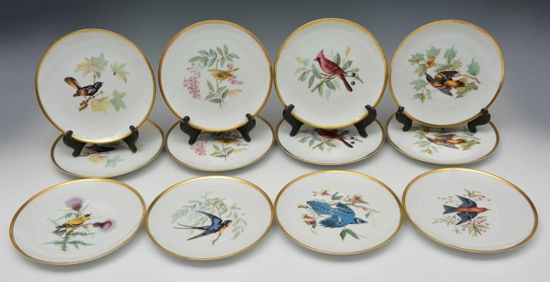 12 HUTSCHENREUTHER HANDPAINTED BIRD