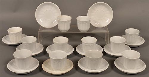 12 IRONSTONE CHINA WHEAT PATT. CUPS