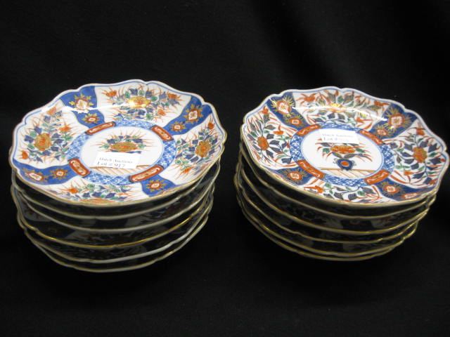 12 Japanese Imari Porcelain