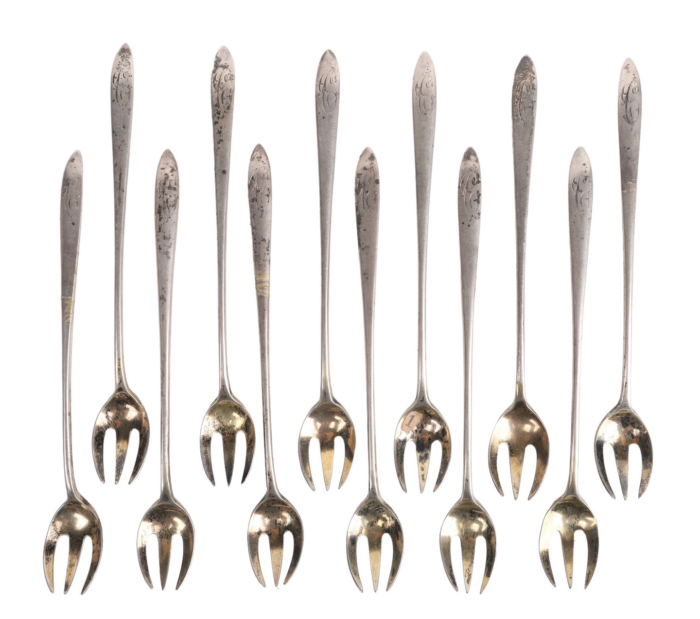 (12) JE Caldwell sterling silver