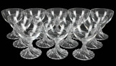 12 LALIQUE FRANCE CRYSTAL RAMB