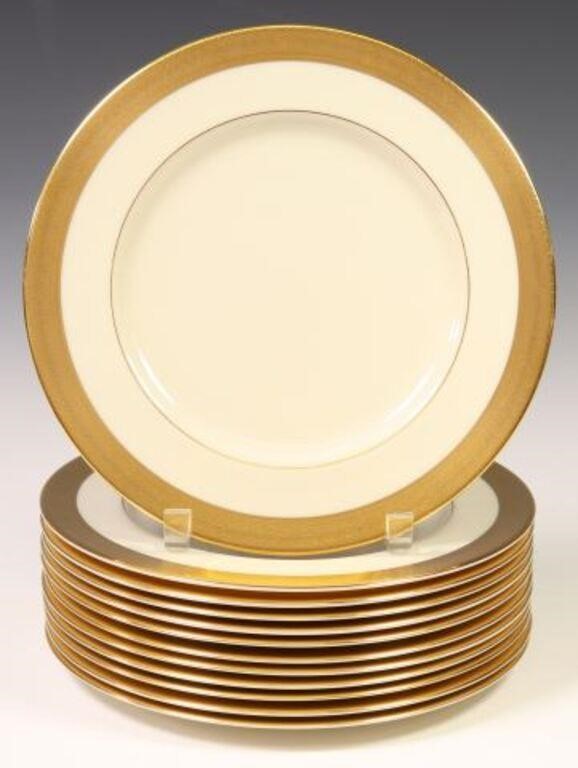 (12) LENOX WESTCHESTER IVORY & GOLD