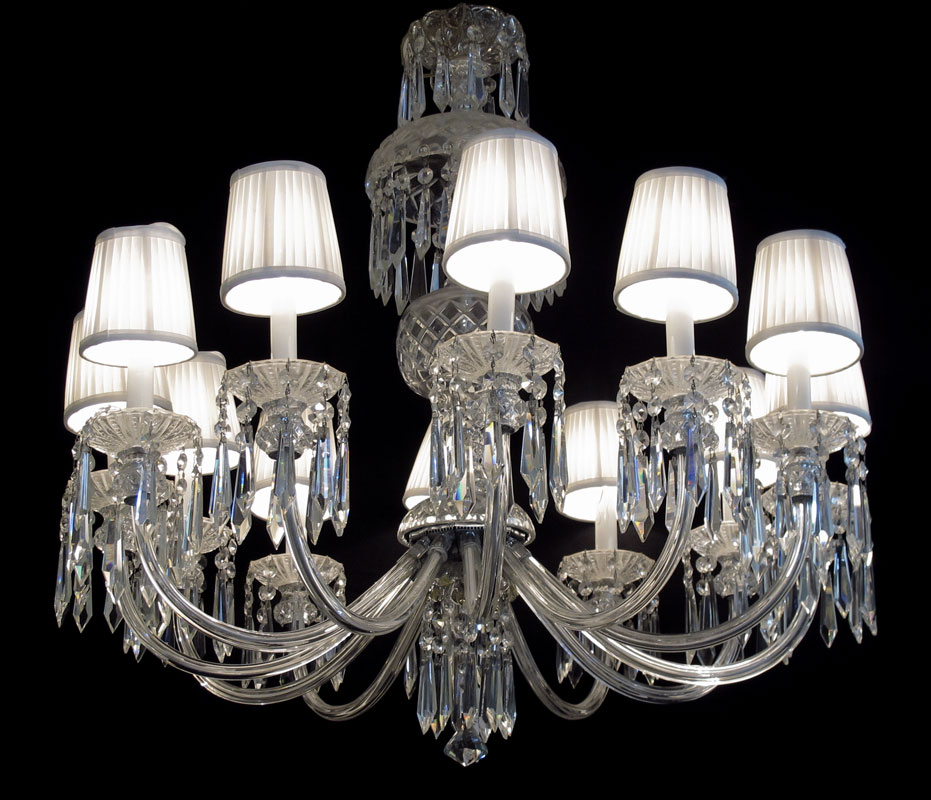 12 LIGHT CRYSTAL CHANDELIER: Each