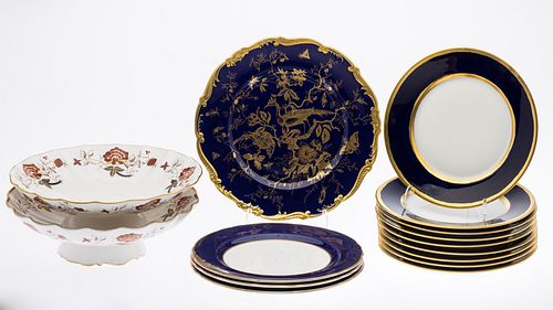 12 LIMOGES COBALT BLUE &AMP; GOLD