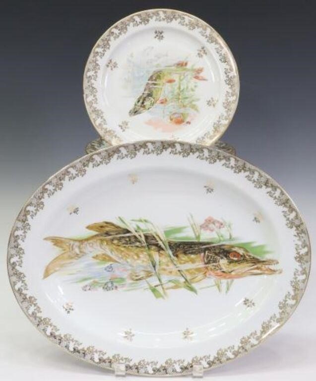 (12) LIMOGES PARCEL GILT