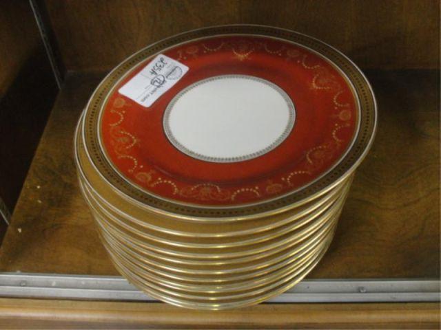 12 LIMOGES Porcelain Dinner Plates.