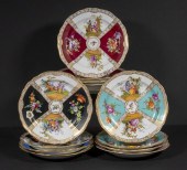 (12) MEISSEN PORCELAIN PLATES
