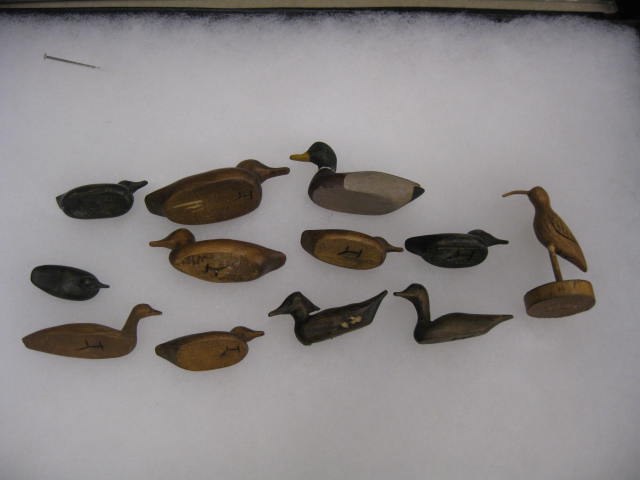 12 Miniature Duck Decoys &