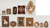 12 MINIATURE PORTRAIT ITEMS, I