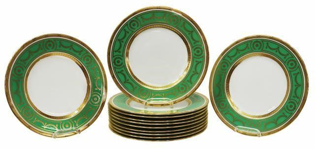 (12) MINTON FOR TIFFANY & CO GILT