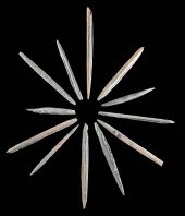 12 NATIVE AMERICAN DEER BONE A