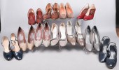 (12) Pairs ladies 70's heels t