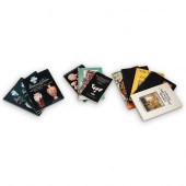 (12 PC) ART GLASS SMALL BOOKS