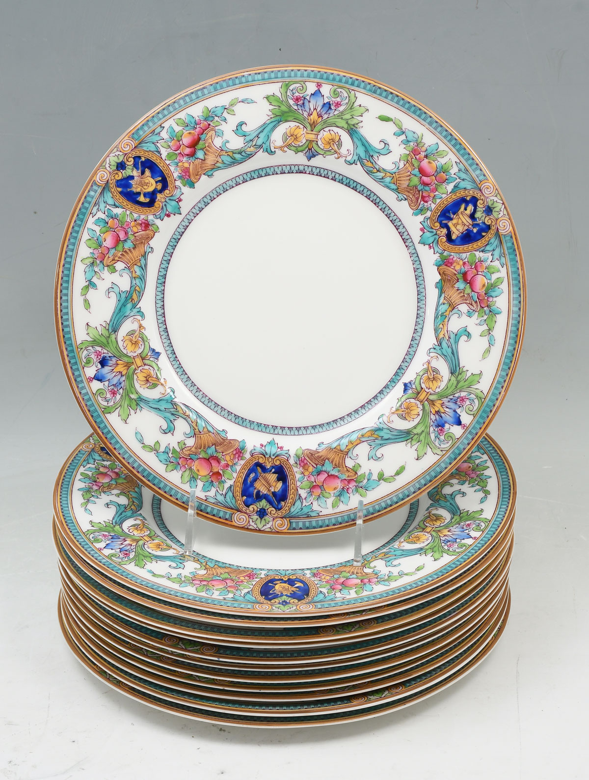 12 PC ENGLISH WORCESTER DINNER