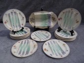 12 PC. FRENCH FAIENCE ASPARAGU