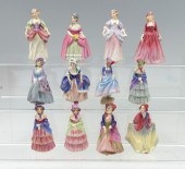 12 PC. MINIATURE ROYAL DOULTON