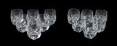 12 PC MOSER ARMORIAL CRYSTAL D