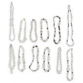 (12 PC) PAULETTE CRYSTAL AND S
