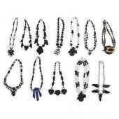 (12 PC) PAULETTE ONYX, CRYSTAL