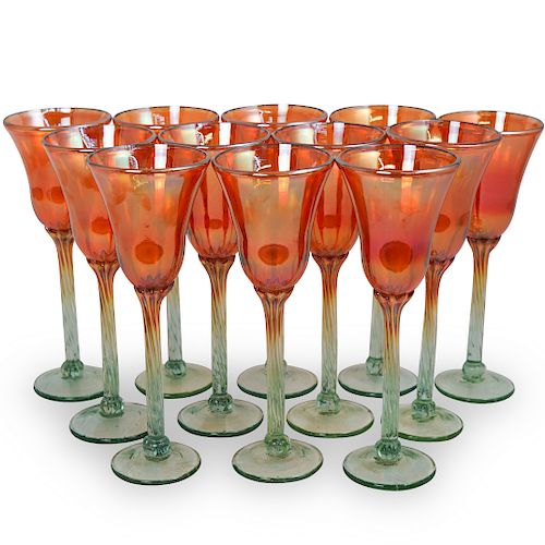 (12 PC) RICK STRINI IRIDESCENT WINE