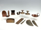 12 PC. ROY CROFT HAMMERED COPP