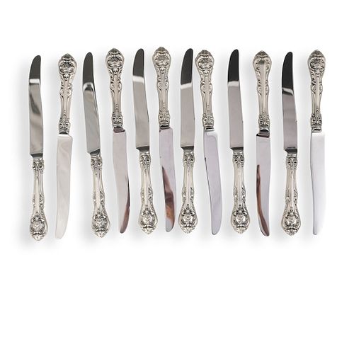 (12 PC) SET OF STERLING SILVER