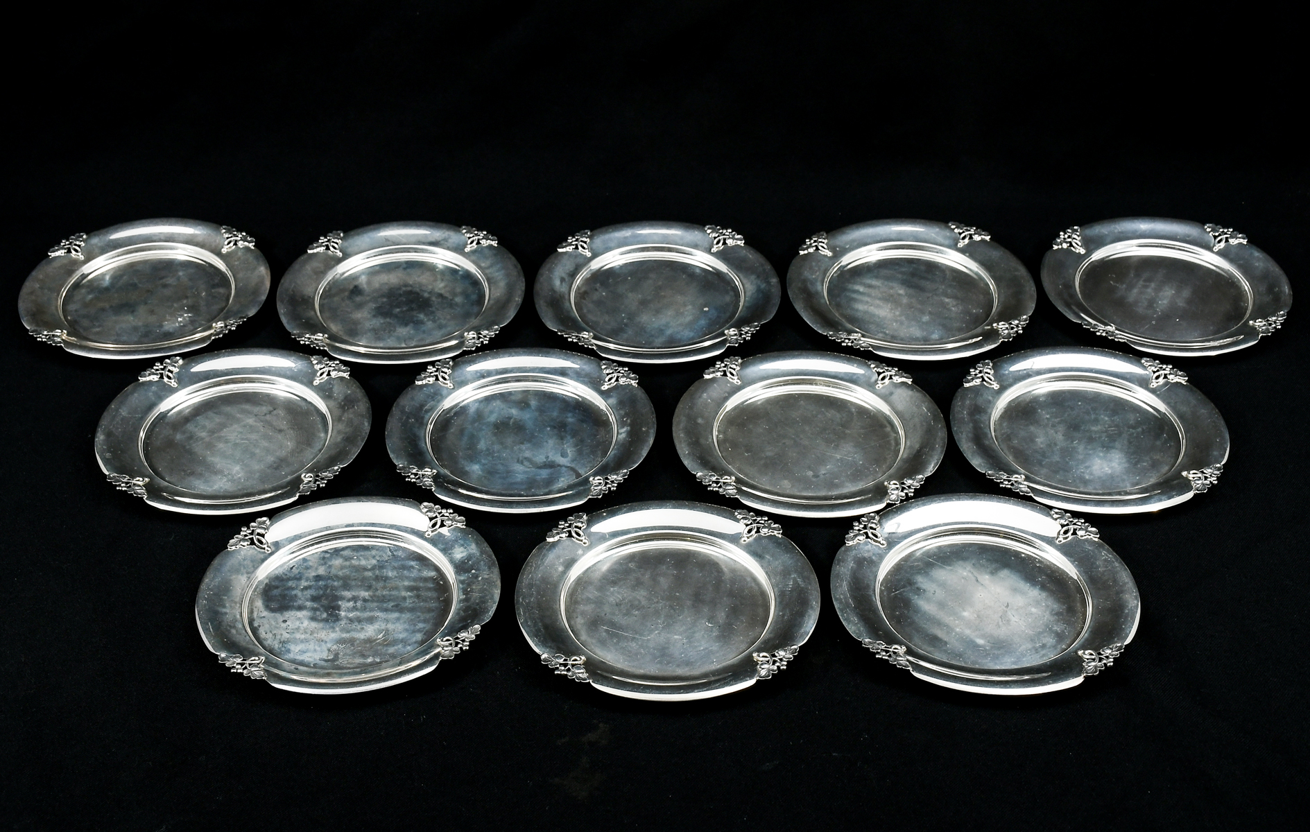 12 PC. STERLING FISHER