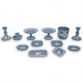 (12 PC) WEDGWOOD BLUE BISCUIT
