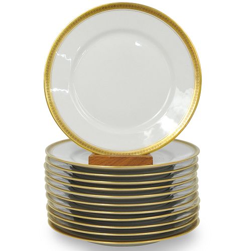 (12 PC) WM GUERIN LIMOGES PORCELAIN