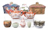 (12) Pcs Asian porcelain & pew