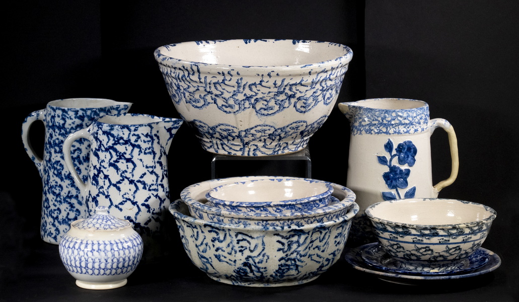(12 PCS) BLUE AND WHITE