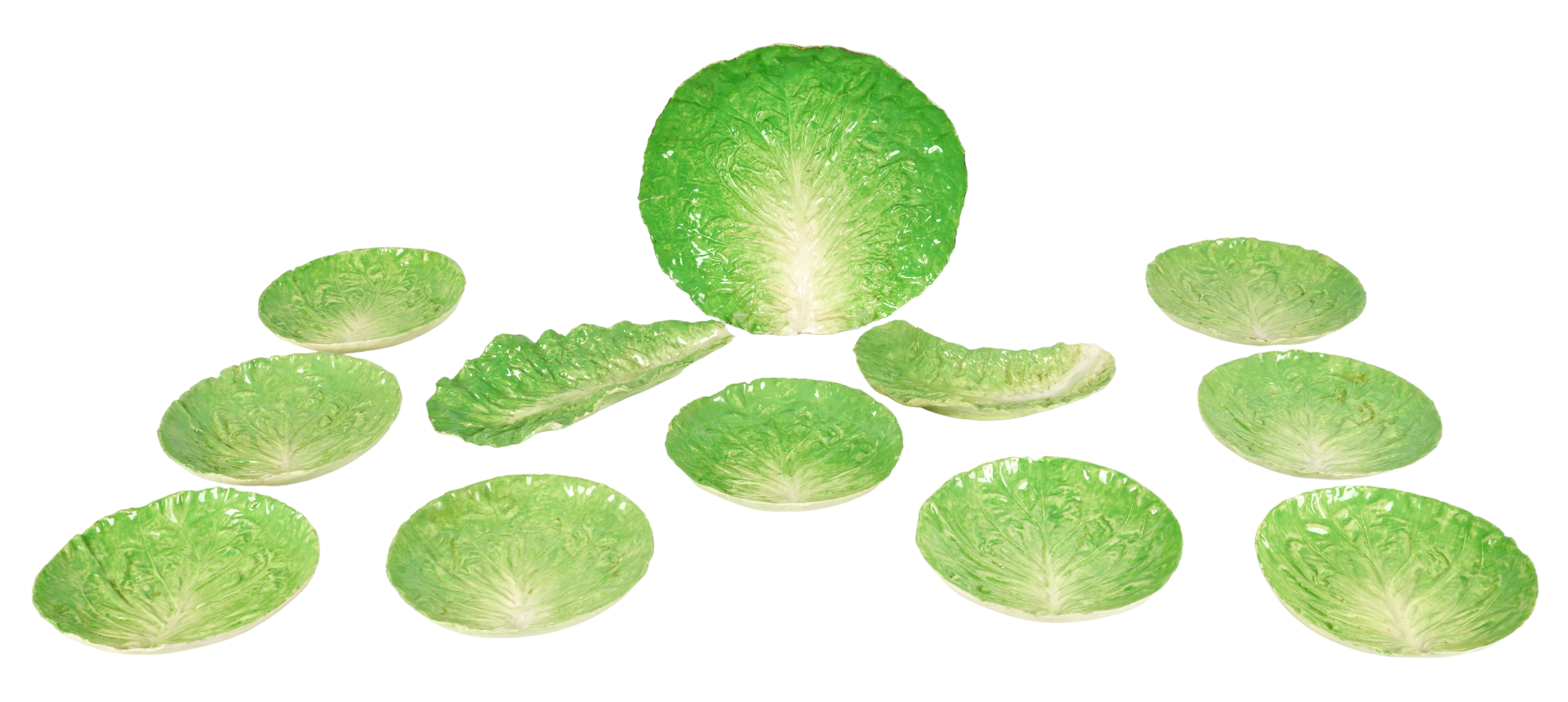 (12) Pcs EB Napoli Lettuce Ware