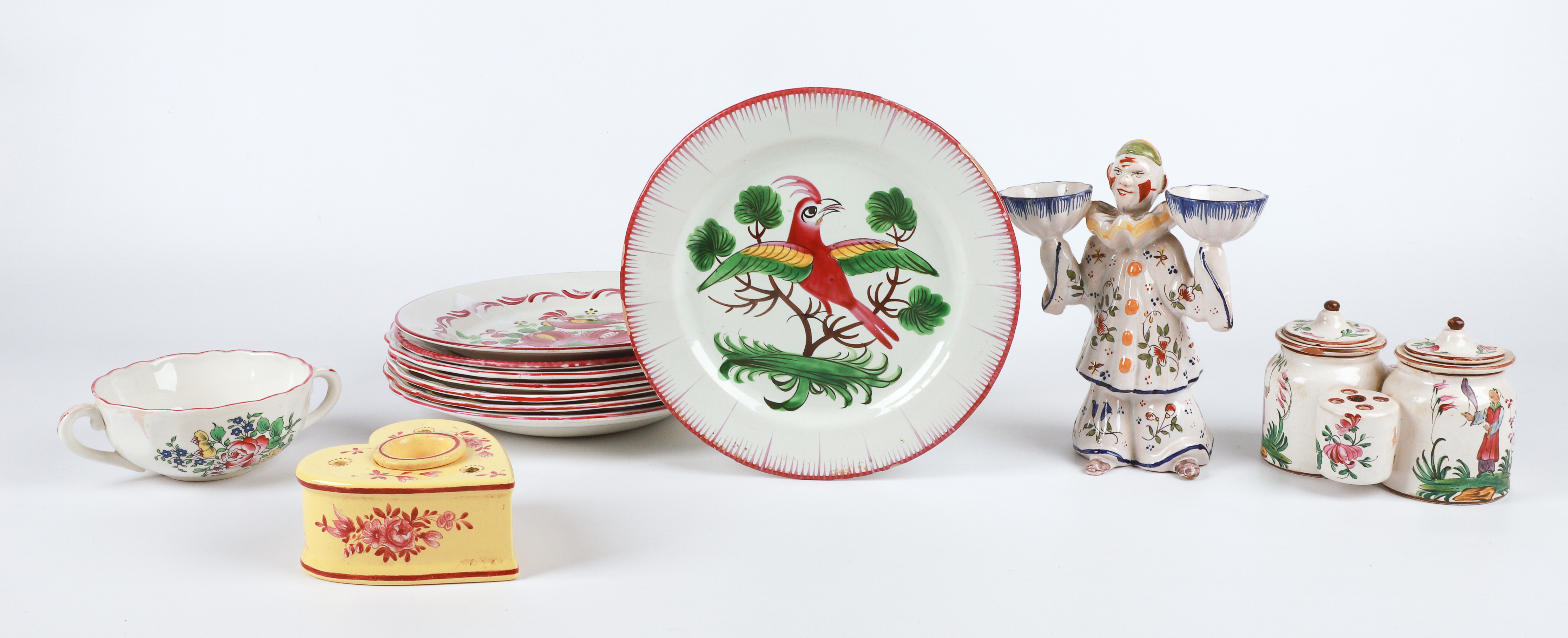 (12) Pcs French Faience