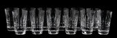 12 PCS, WATERFORD CRYSTAL, "GL