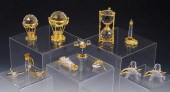 12 PIECE GILT ACCENTED SWAROVS