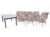 12-PIECE IRON PATIO SETcompris