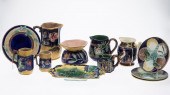 12 PIECES OF ENGLISH MAJOLICAP