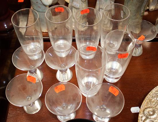 12 pieces of Steuben glassware