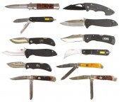 (12) POCKET KNIVES, M TECH, KE