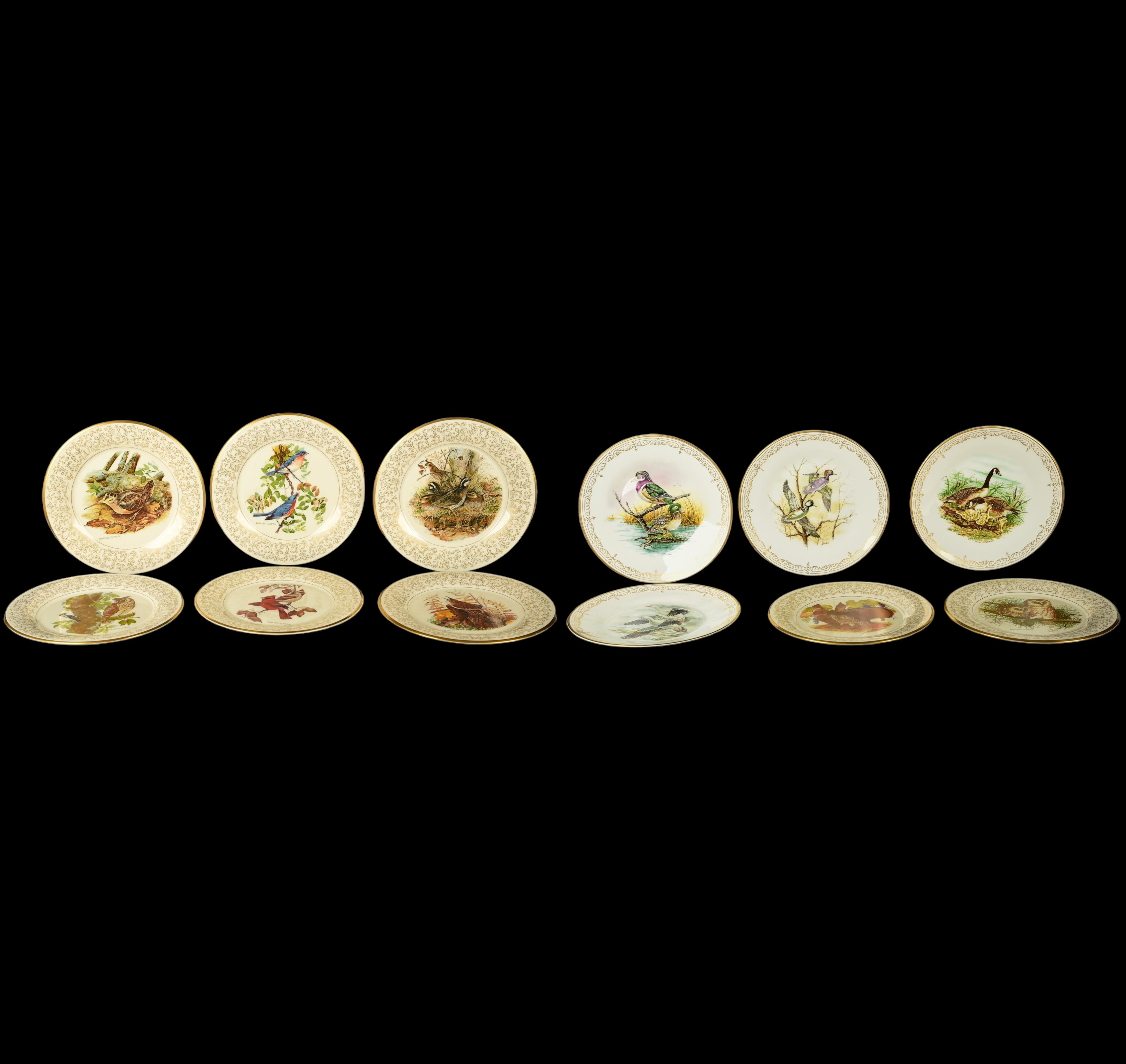 (12) Porcelain bird collector