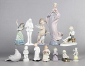 (12) Porcelain figures to incl