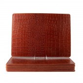 12 RALPH LAUREN FAUX CROCODILE