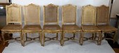 12 REGENCE-STYLE GILT WOOD CHA