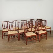 (12) REGENCY MAHOGANY DINING C