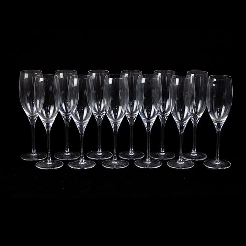 (12) RIEDEL CRYSTAL CHAMPAGNE