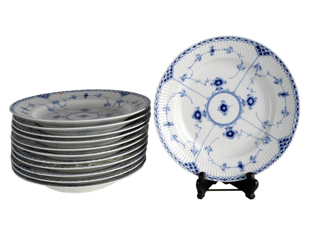 12 ROYAL COPENHAGEN PORCELAIN