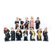 12 ROYAL DOULTON MINIATURE FIG