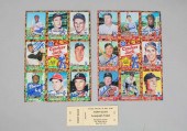 12 SIGNED BASEBALL CARDS AARON